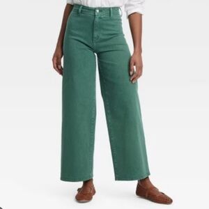 Women's High Rise Wide-Leg Ankle Jean